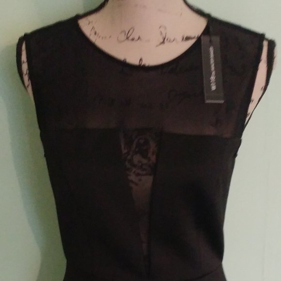 NWT W118 BY WALTER BAKER BLACK GRADY DRESS SZ SM - Picture 2 of 6